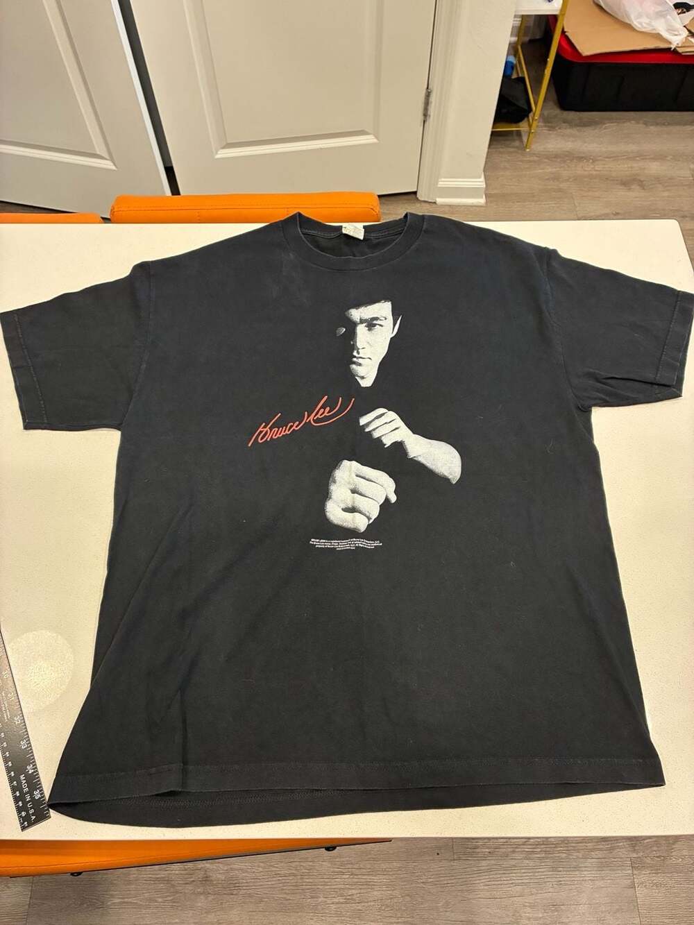 Vintage Alstyle Bruce Lee Graphic T-Shirt Size XL Black